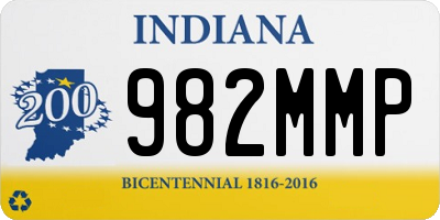 IN license plate 982MMP