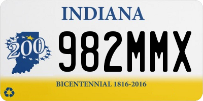 IN license plate 982MMX