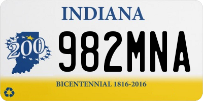 IN license plate 982MNA