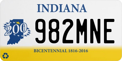 IN license plate 982MNE