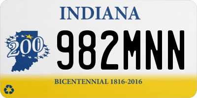 IN license plate 982MNN