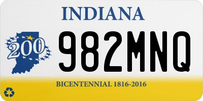 IN license plate 982MNQ