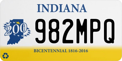 IN license plate 982MPQ