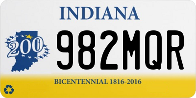 IN license plate 982MQR