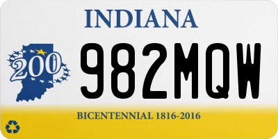 IN license plate 982MQW