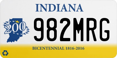 IN license plate 982MRG