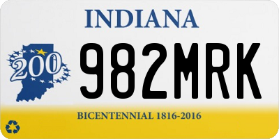 IN license plate 982MRK