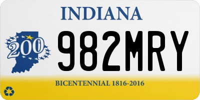 IN license plate 982MRY