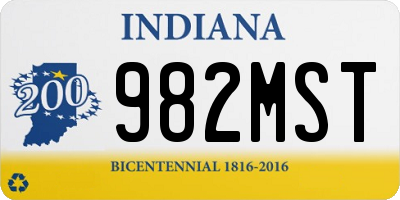 IN license plate 982MST
