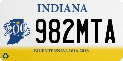IN license plate 982MTA