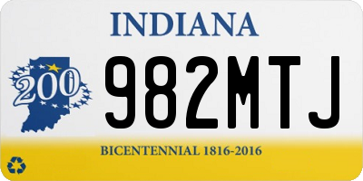 IN license plate 982MTJ