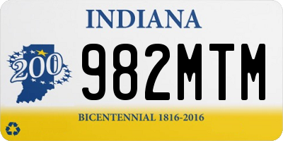 IN license plate 982MTM