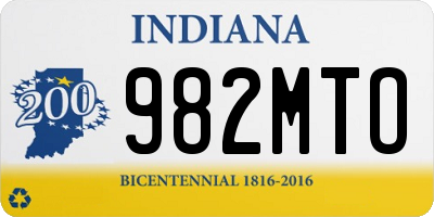 IN license plate 982MTO