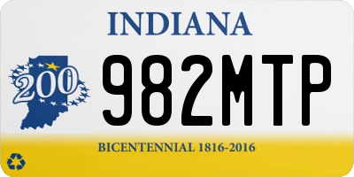 IN license plate 982MTP