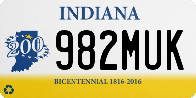 IN license plate 982MUK