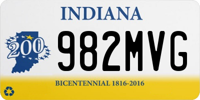 IN license plate 982MVG