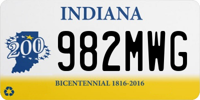 IN license plate 982MWG