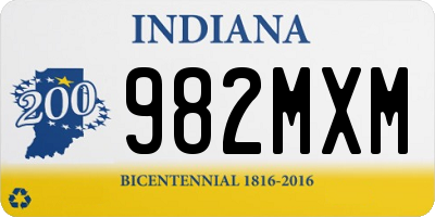 IN license plate 982MXM