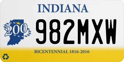 IN license plate 982MXW