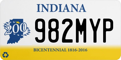 IN license plate 982MYP