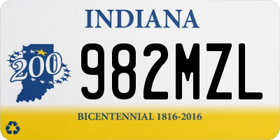 IN license plate 982MZL