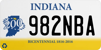 IN license plate 982NBA
