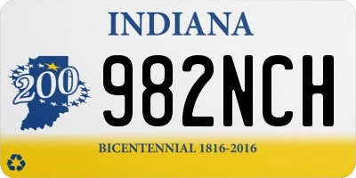 IN license plate 982NCH