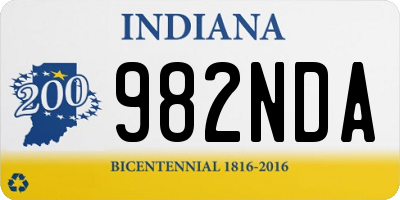 IN license plate 982NDA