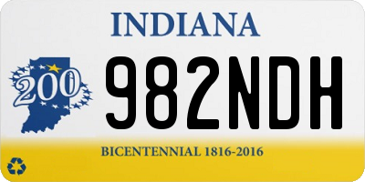 IN license plate 982NDH