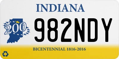 IN license plate 982NDY
