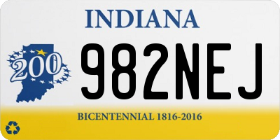 IN license plate 982NEJ