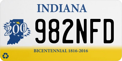 IN license plate 982NFD