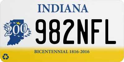 IN license plate 982NFL