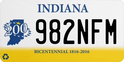 IN license plate 982NFM