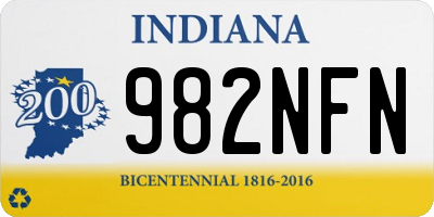 IN license plate 982NFN