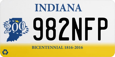 IN license plate 982NFP