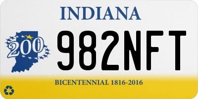 IN license plate 982NFT