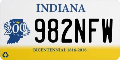 IN license plate 982NFW