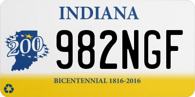 IN license plate 982NGF