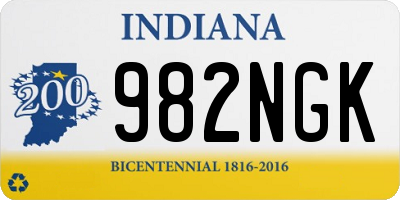 IN license plate 982NGK
