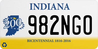 IN license plate 982NGO