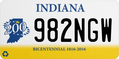 IN license plate 982NGW