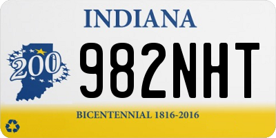 IN license plate 982NHT