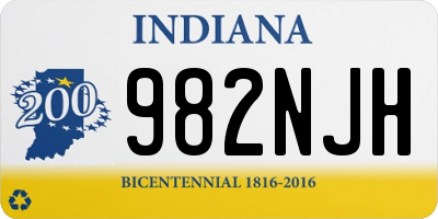 IN license plate 982NJH