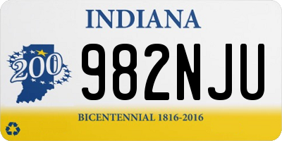 IN license plate 982NJU