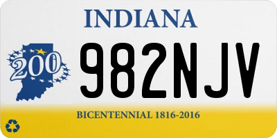 IN license plate 982NJV