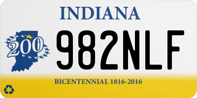 IN license plate 982NLF