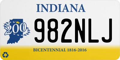 IN license plate 982NLJ