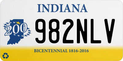 IN license plate 982NLV