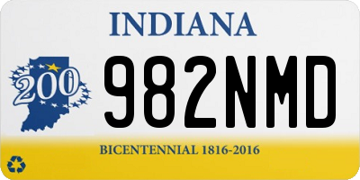 IN license plate 982NMD